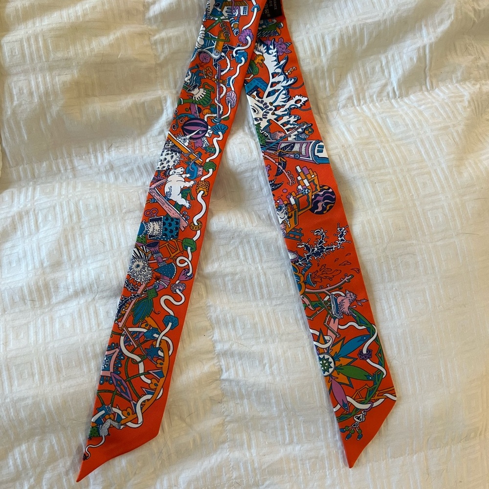 Hermes Twilly Silk Scarf